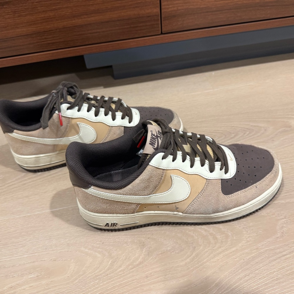 Nike Air Force 1 Low in Brown, Tan & Cream